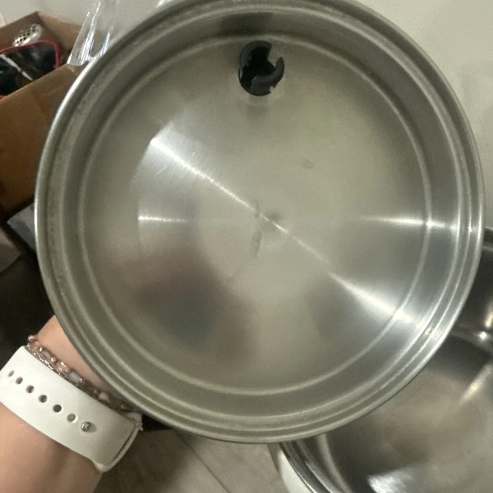 Vtg Royal Prestige 7 Ply Stainless Silver Alloy 1 Qt Sauce Pan 7.5